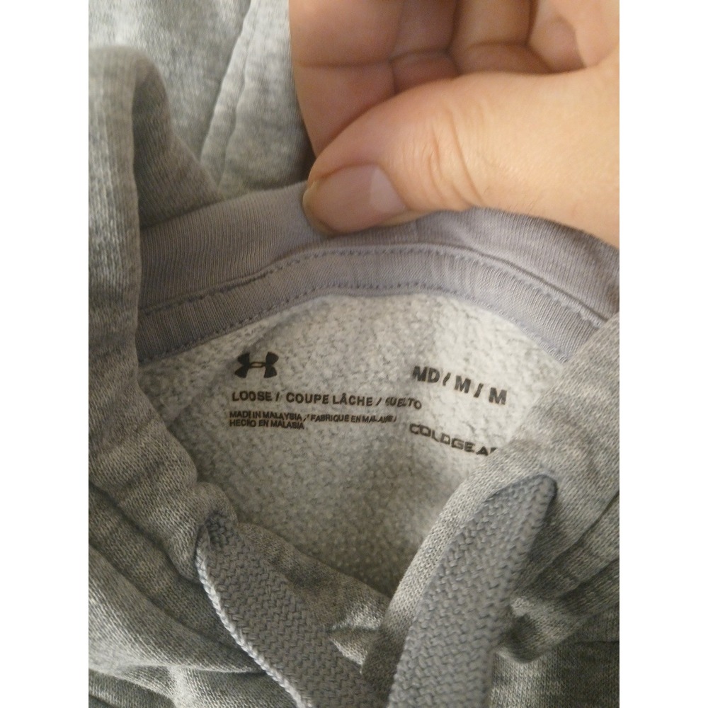 Under Armour Sweatshirt Womens Medium Loose Gray Hoodie Pullover Pennsylvania!! - Picture 5 of 8